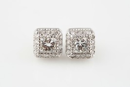 Authenticity Guarantee 
1.20 Ct Diamond Solitaire Stud Earrings with Acc... - £4,273.35 GBP