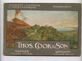 Thos Cook Naples Italy &amp; Environs Tour Programs &amp; Excursions Booklet wit... - $57.42