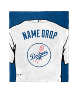 Official MLB Los Angeles Dodgers &quot;Jersey&quot; Personalized Silk Touch Blanket - $82.30 CAD