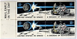 U.S. Stamp,  United States In Space/A Decade of Achievement 1971, Plate Block - $3.75