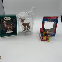Rudolph The Red Nose, Reindeer, Ornaments, A Lot Of Two Hallmark And Trevco - £12.78 GBP