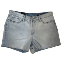 BlankNYC The Fulton Roll Up Denim Jean Shorts Light Wash Raw Hem Size 29 - $24.74