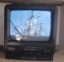 Vintage Emerson VT1321 13&quot; Retro-Gaming Tv Vcr Combo No Remote Vcr Not Working - £58.08 GBP