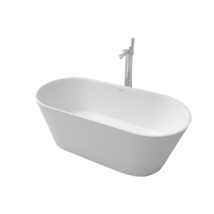 67&quot; Matte White Freestanding Soaking Tub - $1,599.99