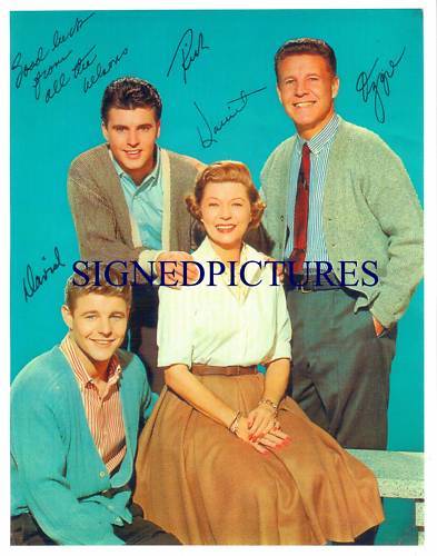 OZZIE AND HARRIET FULL CAST SIGNED AUTOGRAPHED 8x10 RP PHOTO DAVID NELSON - £15.73 GBP