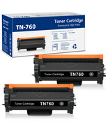 2Pk Tn760 Tn730 Toner Compatible With Brother Mfc-L2710Dw Hl-L2395Dw Dcp... - £31.45 GBP