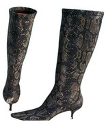 Donald Pliner Snake Print Suede Leather Microfiber Boot Shoe New New $42... - £135.46 GBP
