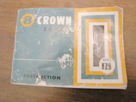 CROWN 8 EZS MM 8mm OPTICAL 30mm CAMERA Guide Manual-
show original title... - $23.70