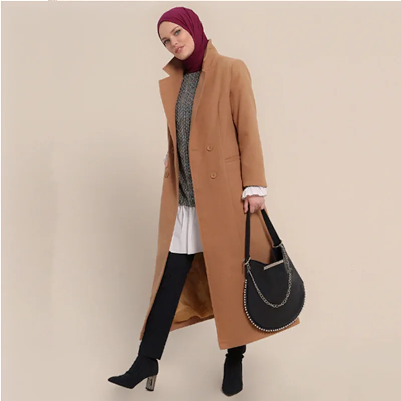 Spring Autumn Trench Coat for Office Lady Camel Double Breasted  Runway Coat Fal - £190.36 GBP