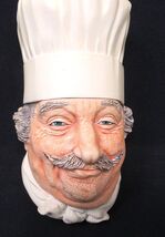Bossons Chalkware Head Chef Wall Figurine Congleton England 1969 US Sell... - $14.78