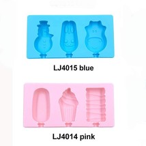 Popsicle Molds Shape Maker, 6 pcs Homemade ICE Pop Molds Food Grade Silicone - £11.95 GBP