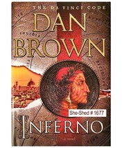 INFERNO - The Davinci Code by Dan Brown hardcover book w/ dustjacket - VGC - £4.75 GBP