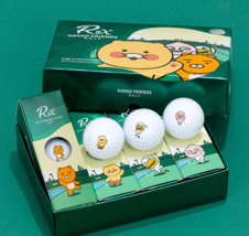 Kakao Friends Golf R3X Hands Up Friends Edition Golf Balls 12pcs Accesso... - $68.90
