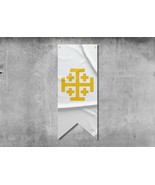 Kingdom of Jerusalem Pennant Flag Banner | High Quality Materials | Size... - $34.19 CAD+