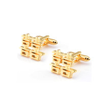 Chinese Traditional Gold Color Wedding Word Cufflinks KC10075 ** Free Gift ** - £14.60 GBP