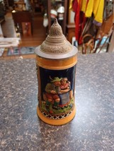 Vtg German RM Beer Stein Germany  1/4 Liter Flirting Scene 3393 - £20.09 GBP