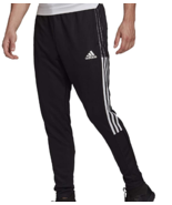 NWT men&#39;s small adidas Tiro 21 Track Pants/TP GH7305 Black/white aeroready - $46.40 CAD
