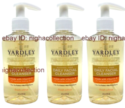 3x Yardley London Daily Facial Cl EAN Ser w/ Vitamin E, Fresh Citrus Scent 8 Oz Ea - £21.70 GBP