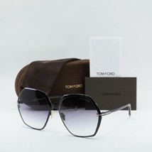 TOM FORD FT0912 01B Shiny Black/Gradient Smoke 60-15-140 Sunglasses New Authe... - £133.46 GBP