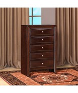 Ireland 5 Storage Drawers Chest, Espresso Finish - $12,535.53 MXN