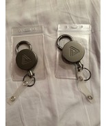 2 Heavy Duty Retractable Carabiner Key Chain Badge holder Cord Keychain - $10.99