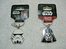 Collectible Star Wars Darth Vader &amp; Storm Trooper Nos Metal Key FOB-Disney-Force - £15.59 GBP