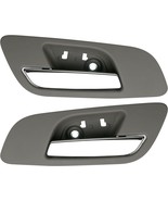 2pcs Interior Door Handles Without Hole Front Left &amp;Right Side Gray Tita... - $63.84