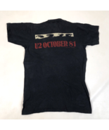 Vintage 80s U2 October 81 Double Sided Band T Shirt Album Small Ron Bout... - $543.30 CAD