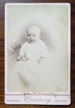 Antique 1880s Cabinet Card Photo of Infant John W Ormsbee, Inventor Milwaukee WI - £14.87 GBP