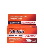 4 boxes Motrin Dual Action with Tylenol*07/2025*, Fast-Acting Dual Actio... - $242.34 MXN