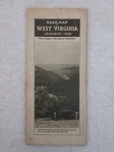 Road Map Of West Virginia January. 1938 State Road Commission [Hardcover] Unknow - £38.06 GBP