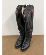 OLATHE Cowboy Boots MENS 7.5 D Leather buckaroo pull on western vintage ... - £235.98 GBP