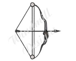 Compound Bow &amp; Arrow - Machine Embroidery Design - £2.79 GBP