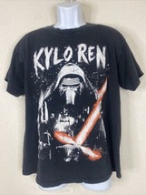 Star Wars Men Size L Black Kylo Ren Light Saber T Shirt Short Sleeve Movie - £6.15 GBP