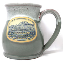 NEW 2021 Red Rock Canyon National Park Gift John Deneen Pottery Coffee Mug Sage - £42.98 GBP