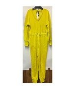 INC Earth Womens XS Meadowlark Yellow Cotton Long Sleeve Jogger Jumpsuit... - $818.49 MXN