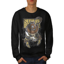 Wellcoda Sheriff Western Skull Dead Mens Sweatshirt - $34.80+