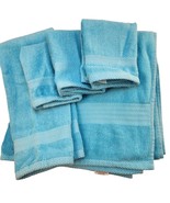 Glamburg Premium Cotton Towel Set - 1 Bath Towels 1 Hand Towels 3 Washcl... - $17.75