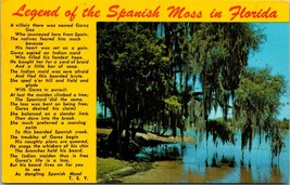 Legend of the Spanish Moss in Florida Postcard PC44 - £3.94 GBP