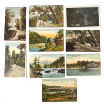 Set of 9 Early 1900s Land of the Sky Western NC Mountains Lithograph Pos... - £30.45 GBP