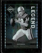 2011 Panini Limited Legend Chrome Football Card #132 Bob Griese Dolphins /499 - £3.86 GBP