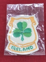 NEW Vintage Ireland Clover EMBROIDERED Sew-On Patch - $9.89