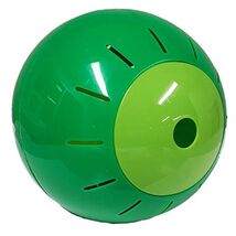 Green Pet Food Treat Dispenser Feeder Ball Toy for Cats and Dogs New - $10.98