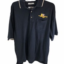 Vintage Polo Shirt California Nevada Moose Embroidered Logo Size L Tri Mountain - $19.77