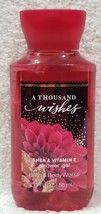 Bath &amp; Body Works A THOUSAND WISHES Shower Gel Vitamin E &amp; Shea 3 oz/88m... - $12.99