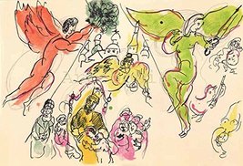 Artebonito - Marc Chagall Lithograph Moussorgsky &amp; Mozart Paris Opera 1966 - £55.82 GBP