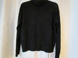 NWOT Karen Scott Long Sleeve Thin Knit Cowl Neck Sweater Sz Med Blk Org $39.50 - £4.54 GBP