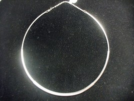 Sterling Silver Necklace Cuff with Chain Clasp - £20.38 GBP