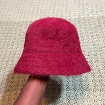 Urban outfitters burgundy fuzzy cherry bucket hat one size - $35.00