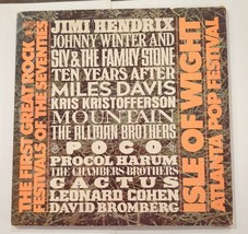 Isle Of Wight Atlanta Pop Rock Festival Jimi Hendrix 3 Record Set Lp Vinyl 70s - £29.80 GBP